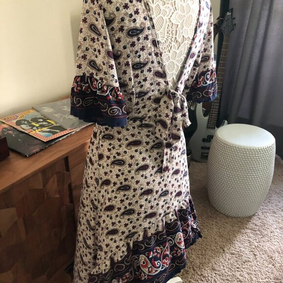 Cupshe Paisley High low Dress - Picture 6 of 8